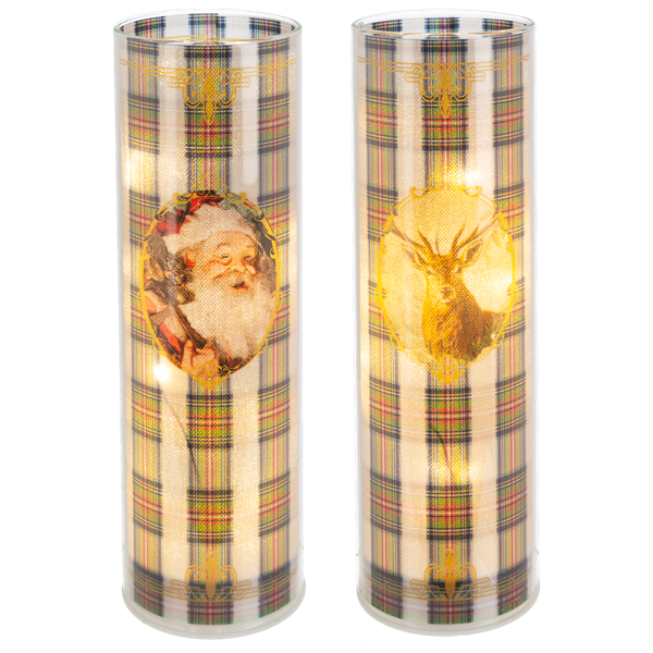 LED Light Up Holiday Santa & Deer Pillars (*Two Styles*)