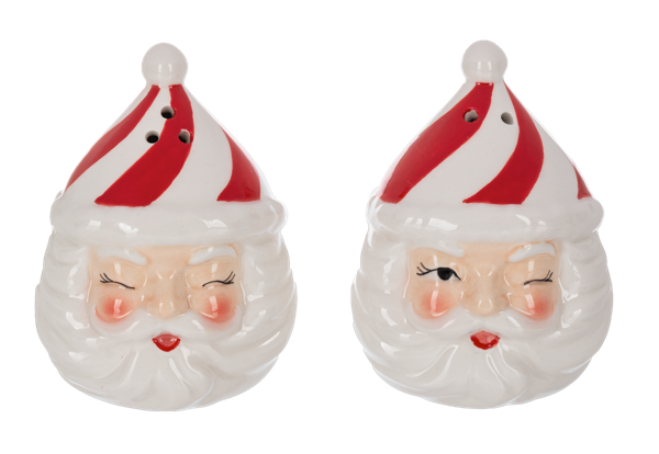Santa Winking Salt & Pepper Shaker Set
