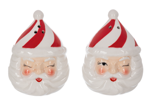 Santa Winking Salt & Pepper Shaker Set