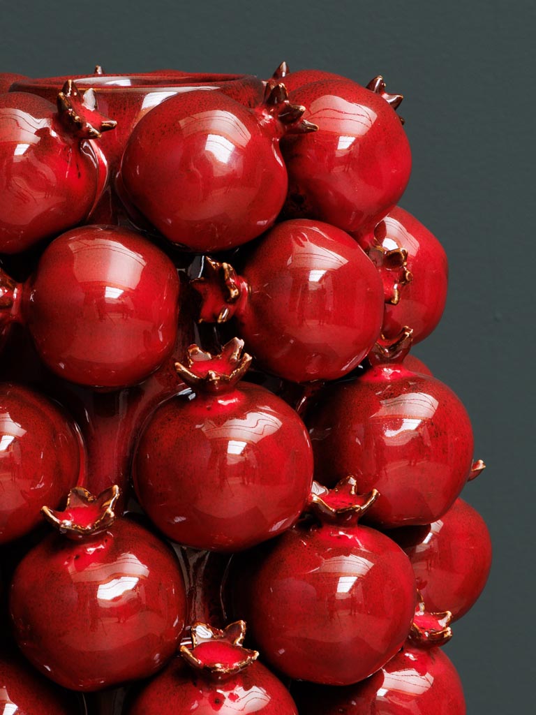 High Vase Farandole of Pomegranates