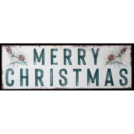 Oversized Merry Christmas With Pine Wall Decor