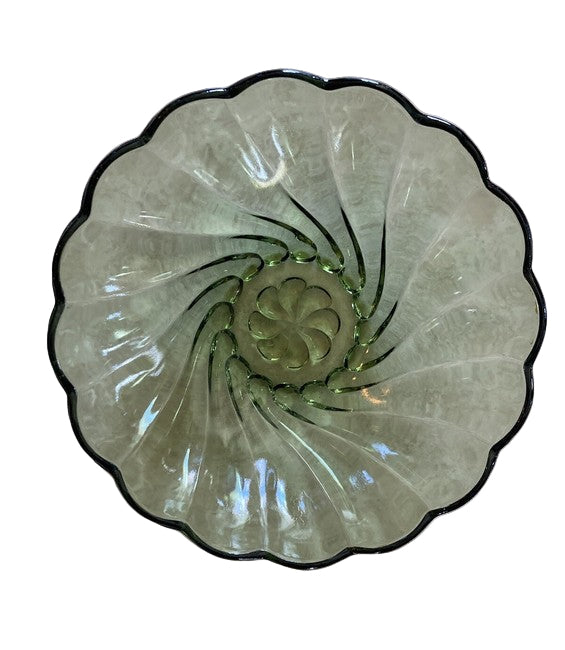 Vintage Hazel Atlas Capri Seashell Swirl Bowl