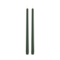 LED Slim Taper Candle, Olive Green, Smooth, 2-pack, 0.9 x 12.6"