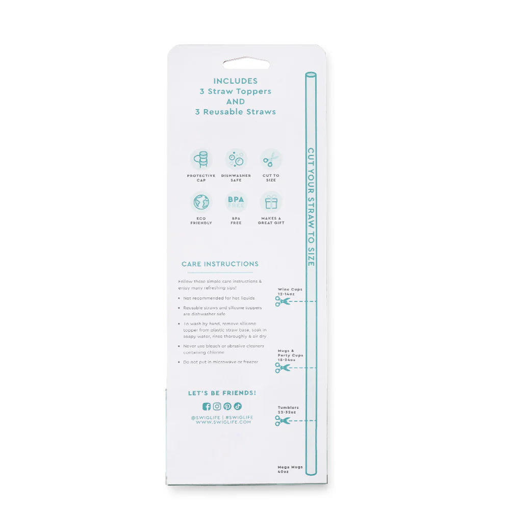 Teacher Life Straw Topper Set