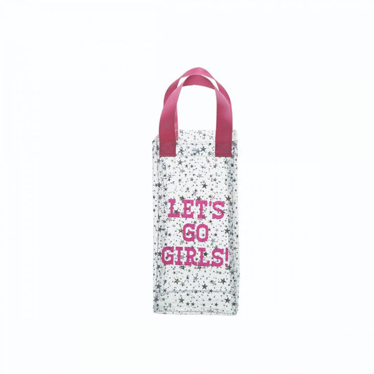 Let’s Go Girls Star Clear Wine Bag