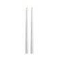 LED Slim Taper Candle, Nordic White, Smooth, 2-pack, 0.9 x 12.6"