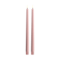 LED Slim Taper Candle, Rose Powder, Smooth, 2-pack, 0.9 x 12.6"
