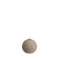 Uyuni LED Round Candle, Champagne Glitter