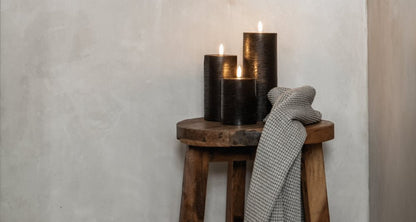 Uyuni Melted Pillar Candles Rustic