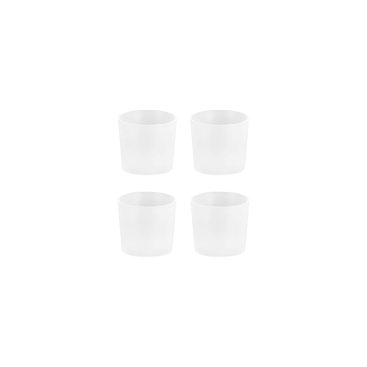 Silicone Caps, Taper, Clear, 4 Pack, 0.9"