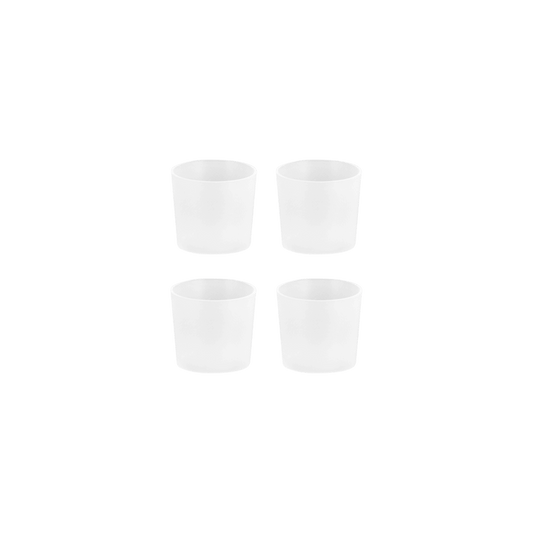 Silicone Caps, Taper, Clear, 4 Pack, 0.9"