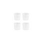 Silicone Caps, Taper, Clear, 4 Pack, 0.9"