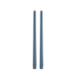 LED Slim Taper Candle, Hazy Blue, Smooth, 2-pack, 0.9 x 12.6"