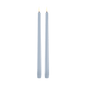 LED Slim Taper Candle, Sky Blue, Smooth, 2-pack, 0.9 x 12.6"
