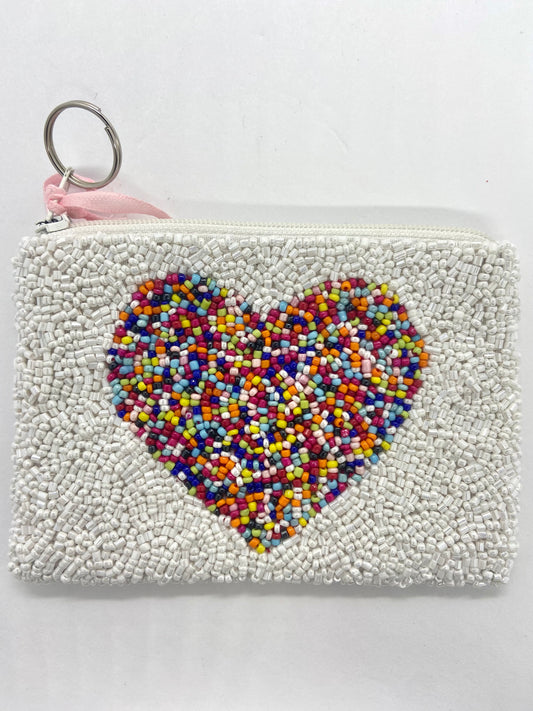 Rainbow Heart Coin Purse