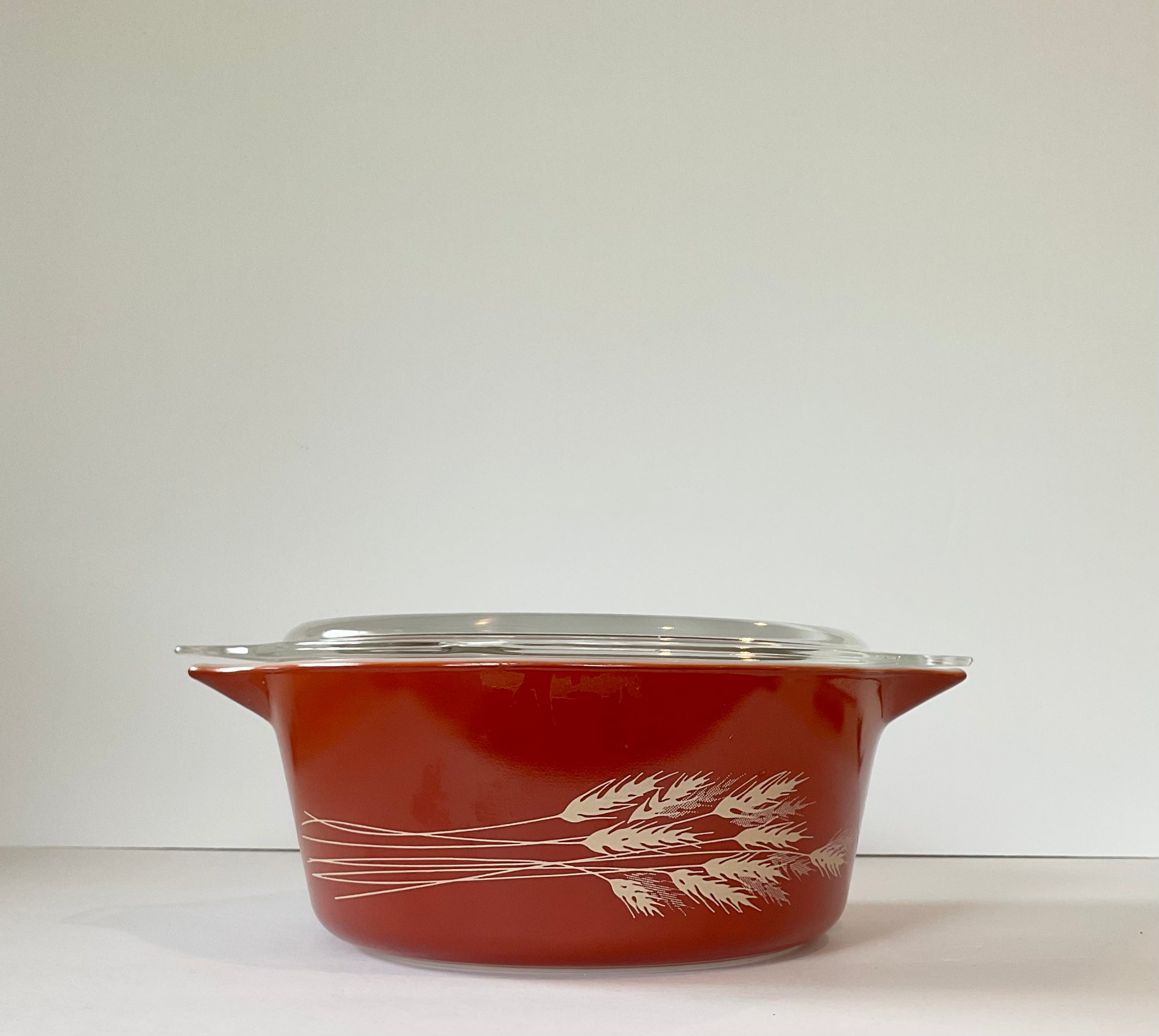 Vintage Pyrex Autumn Harvest Cinderella Casserole Baking Dish with Lid