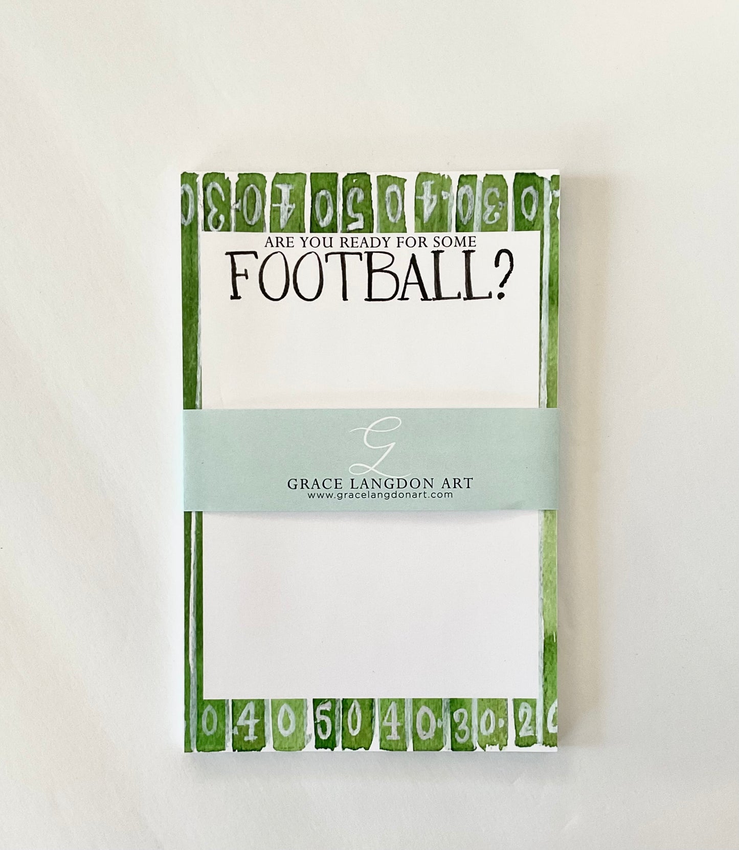 Grace Langdon Art Football Notepad
