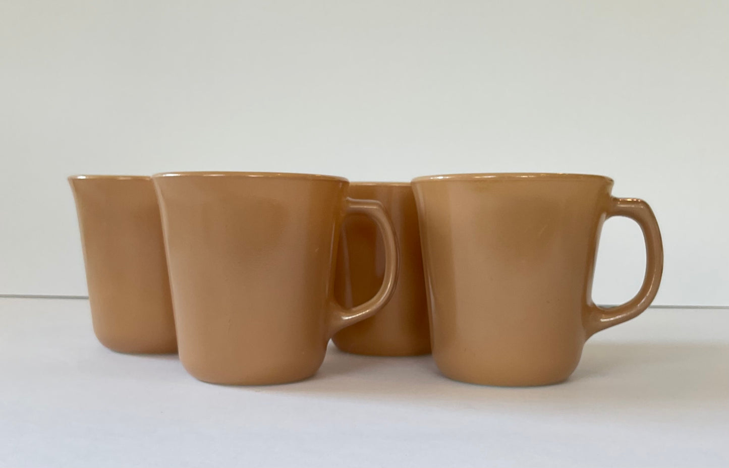 Set of 4 Vintage Corelle by Corning Almond Mugs