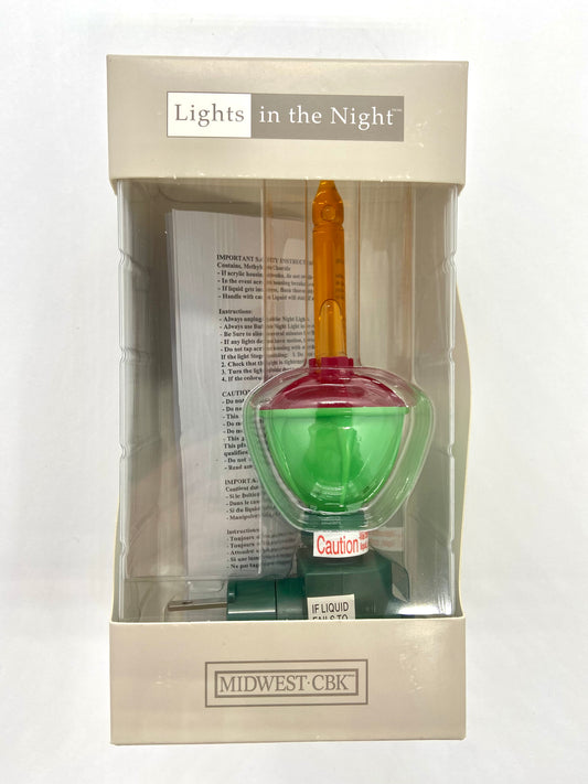 Red and Green Bubble Night Light
