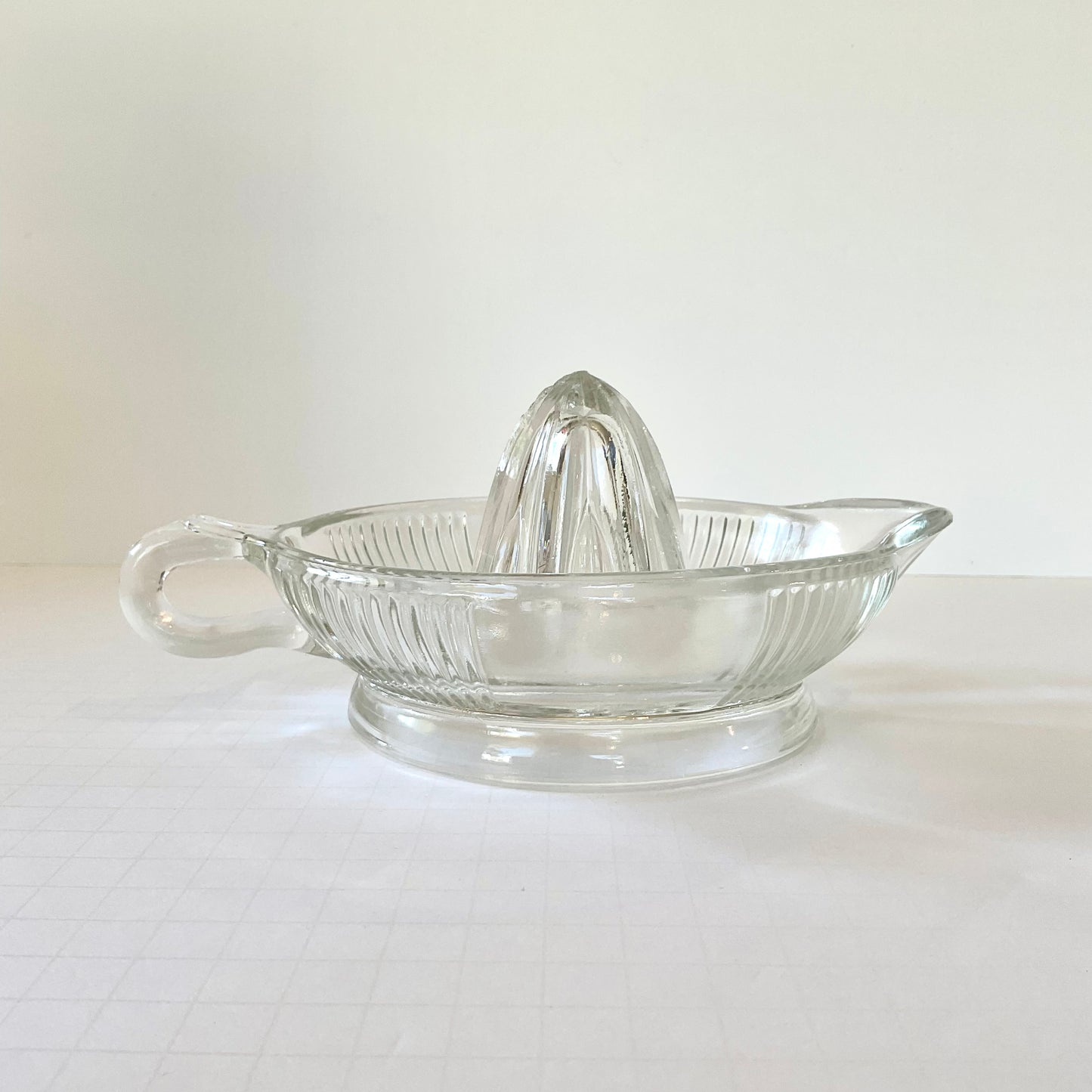 Vintage Large Depression Glass Fruit Juicer