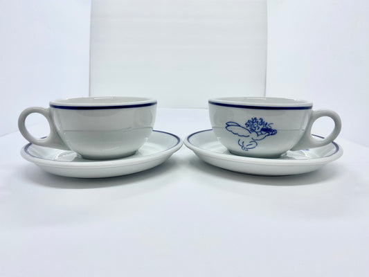 Vintage Exclusive Starbucks Cups And Saucers set by Rosanna Imports Set Of 2