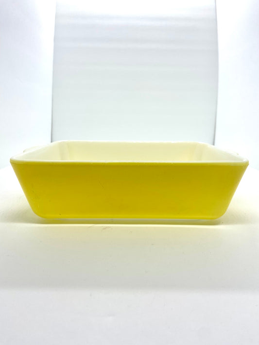 Vintage Pyrex 503 Yellow Refrigerator Dish