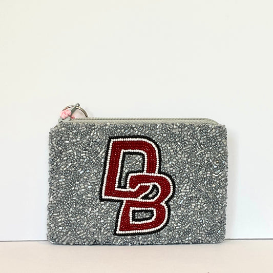 Custom Handmade Beaded Coin Purse DON BOSCO PREP