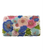 Raised Beaded Flowers Envelope Clutch