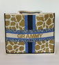 Giraffe Pattern Large Beaded Tote