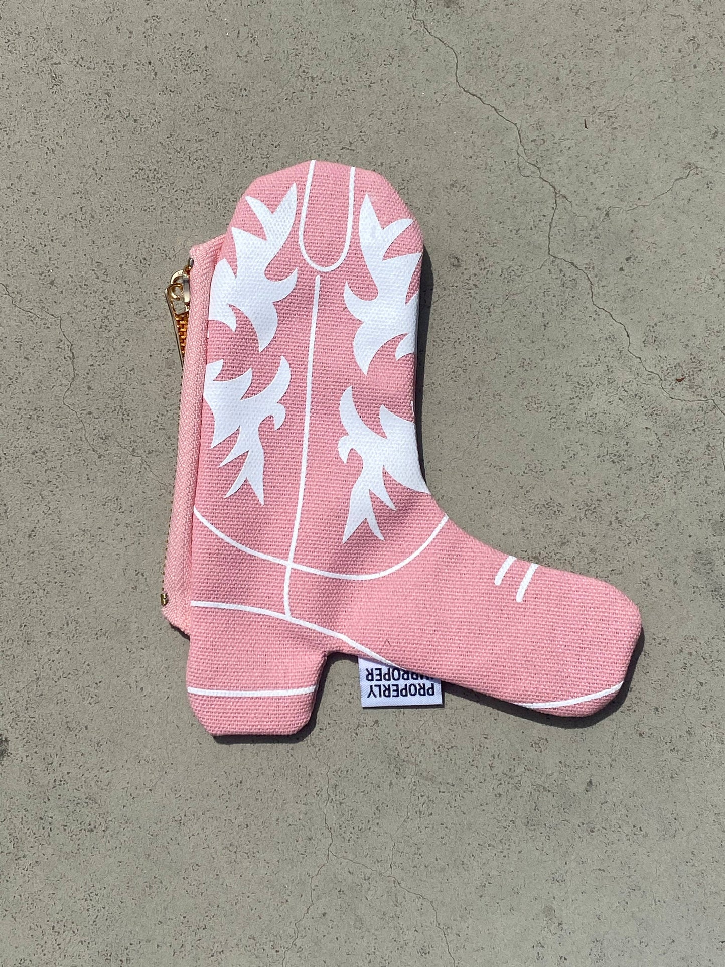Cowgirl Shaped Boot Coin/Card Holder Pouch