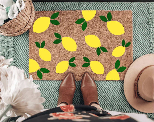 Lemon Pattern Doormat