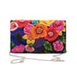 Raised Beaded Flowers Envelope Clutch