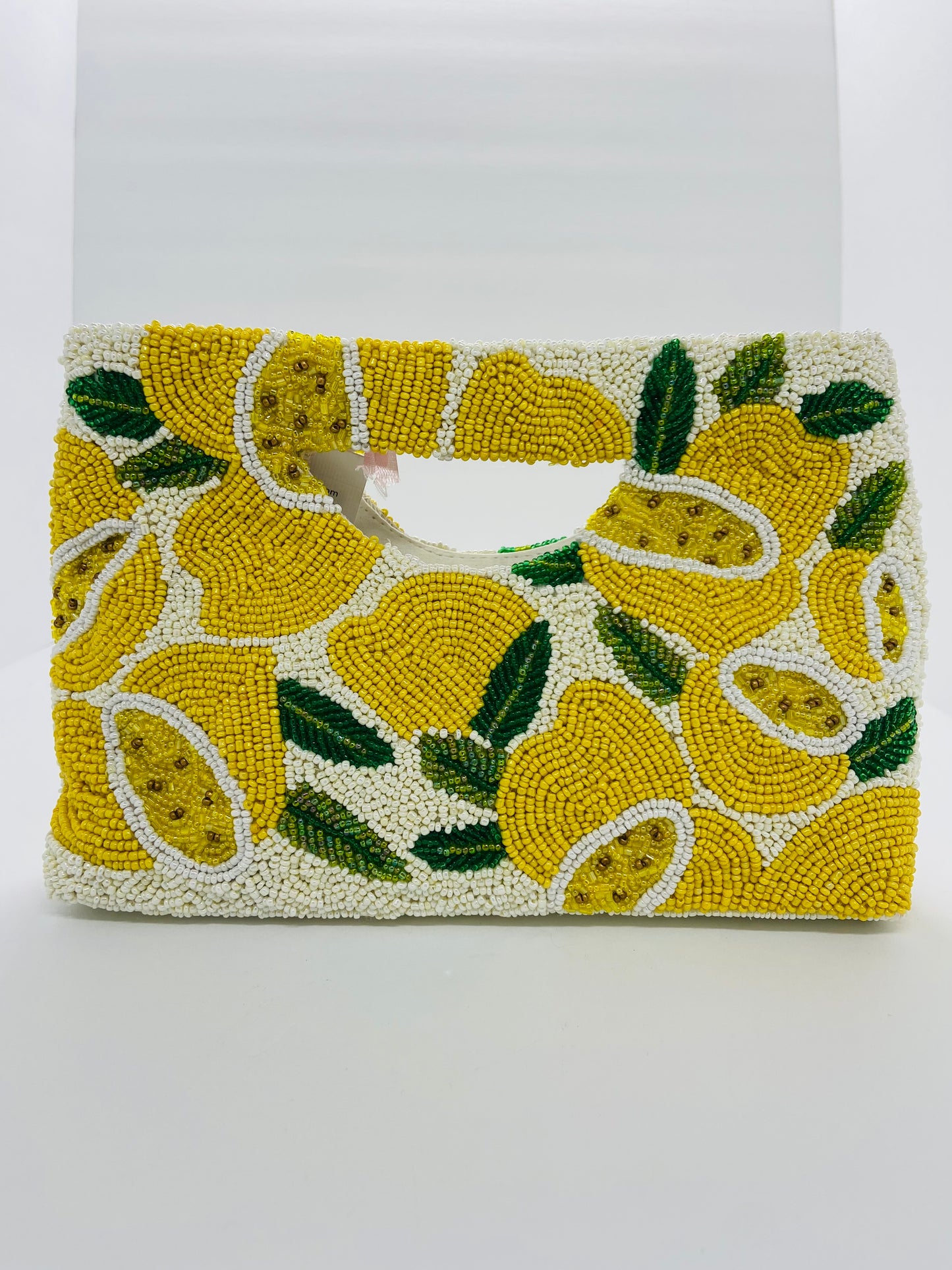 Lemon Beaded Bag