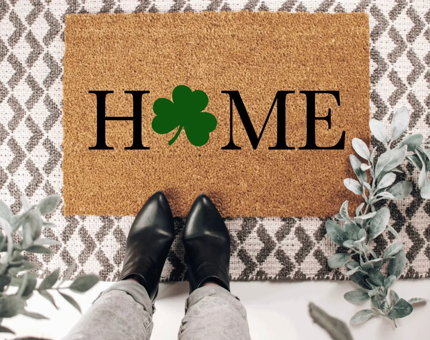 Home Shamrock Doormat