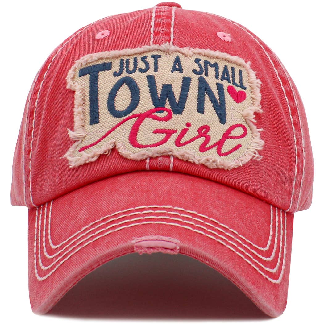 Just a small town girl sales baseball hat