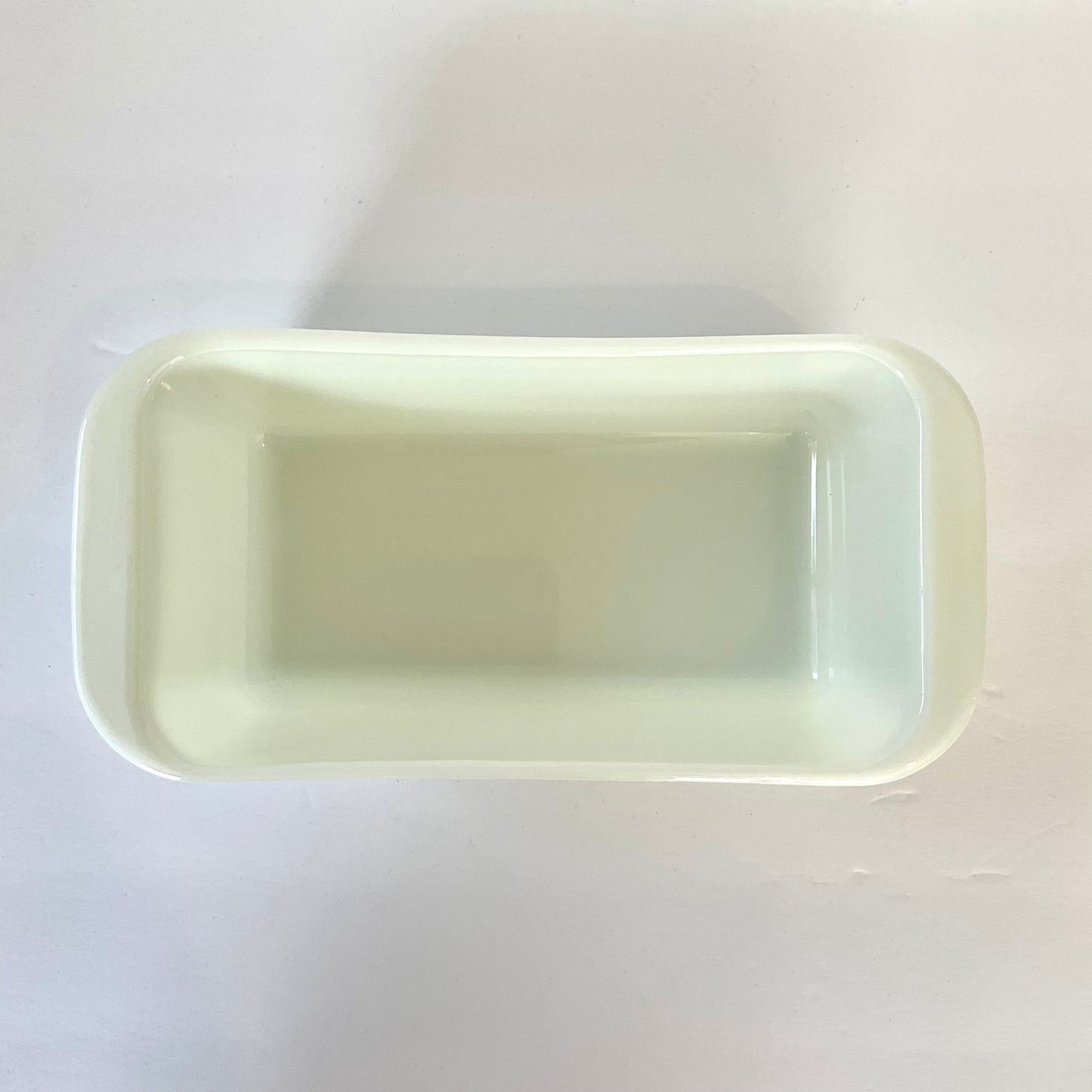 Vintage Pyrex White Milk Glass Loaf Pan