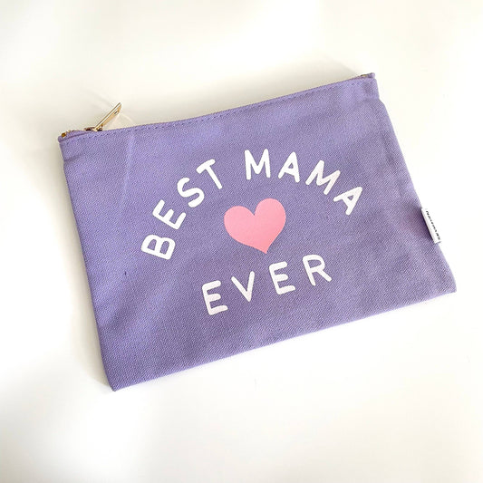 Best Mama Ever Canvas Pouch