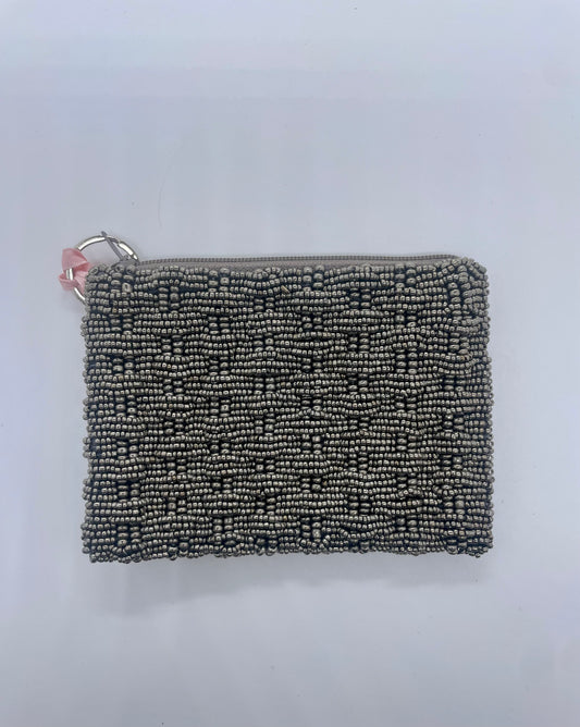 Pewter Basket Weave Coin Purse