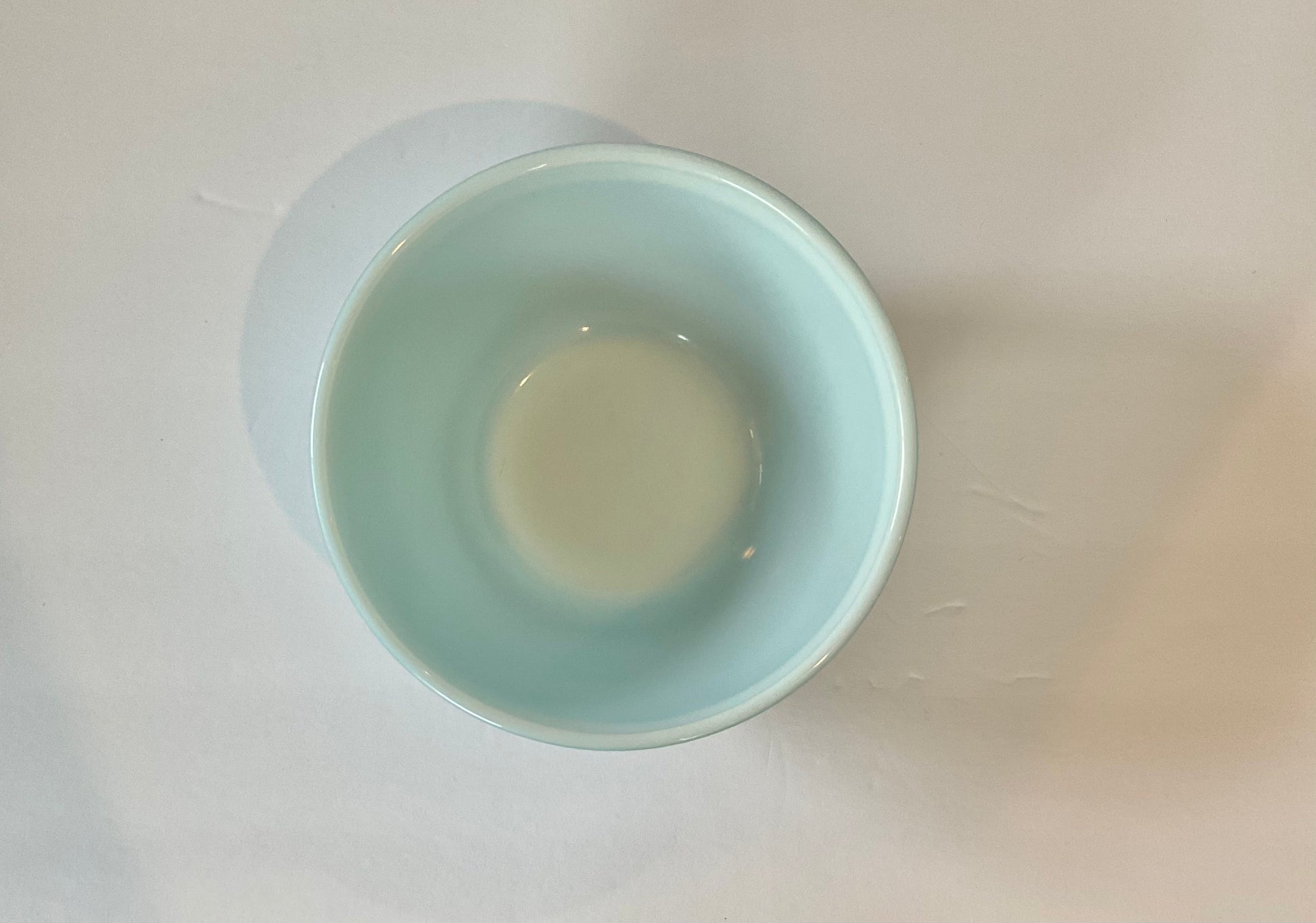 Small Pyrex Bowl / Blue Pyrex / Milk Glass Bowl / Pyrex Mixing 