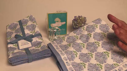 Hydrangea Set of 4 Napkins - Cotton