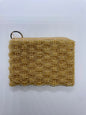 Gold Basket Weave Coin Purse