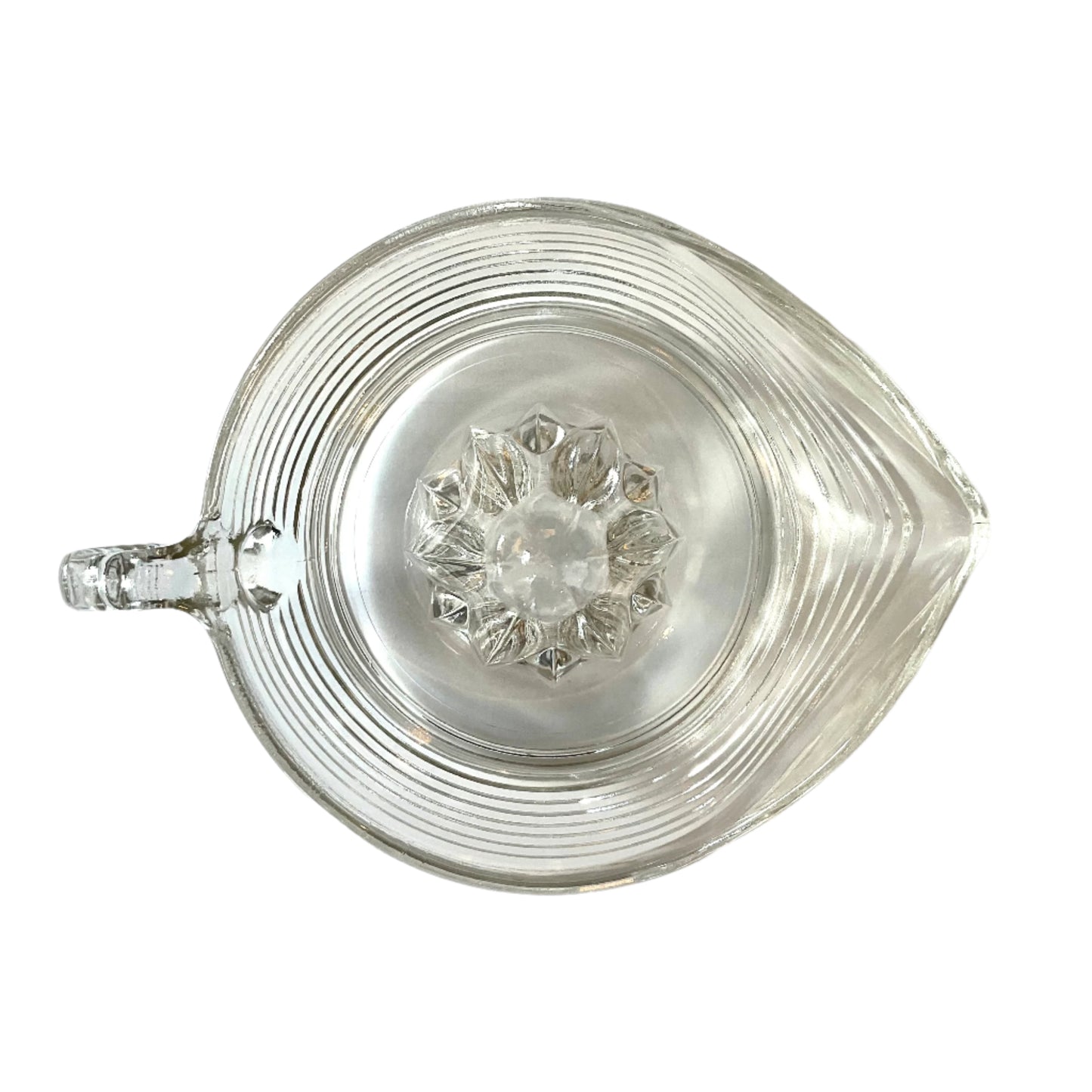 Vintage Fire King Large Clear Glass Juicer