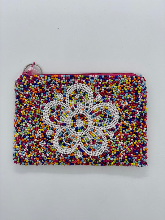 Rainbow Flower Coin Purse