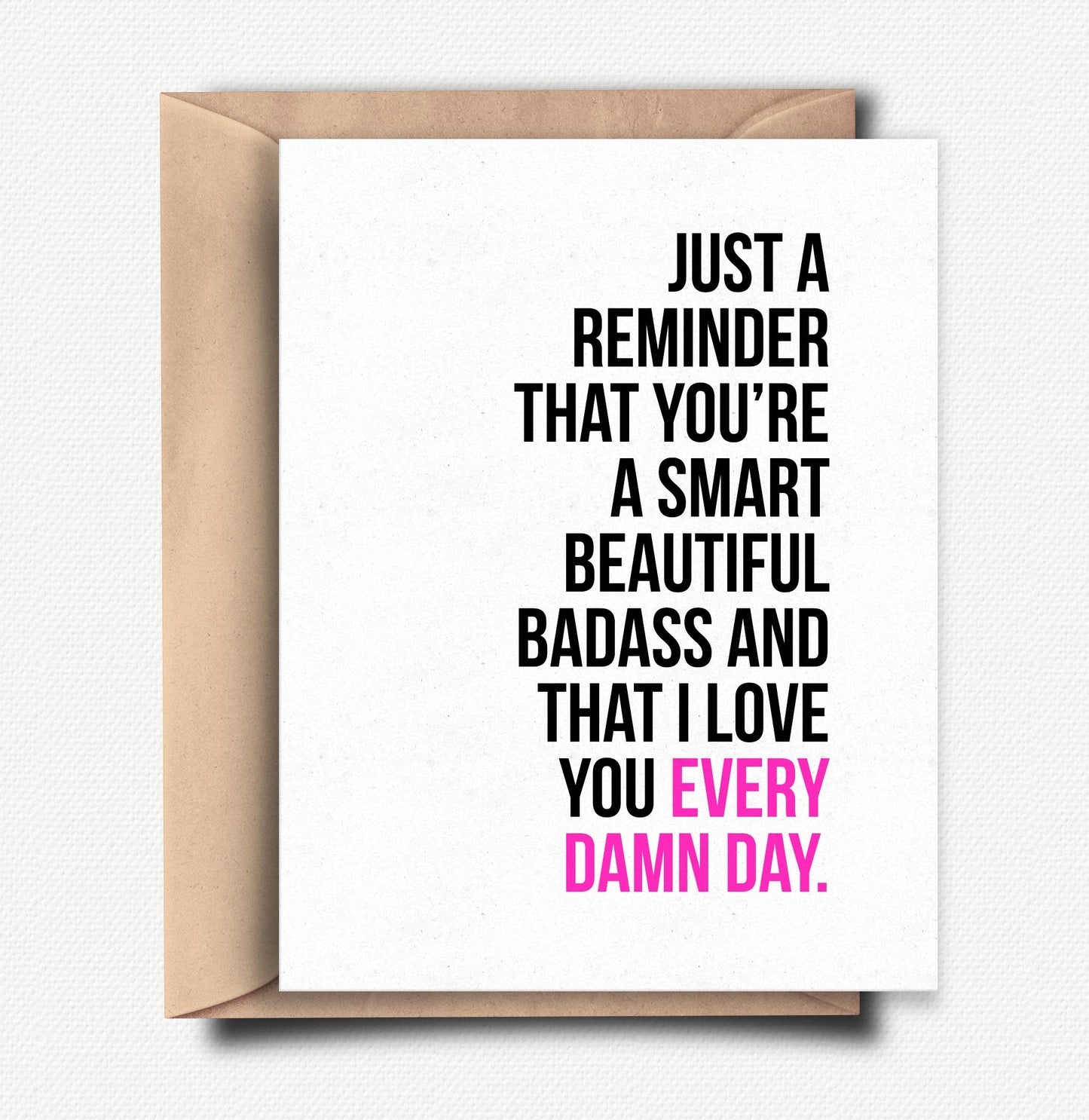 Badass Love Card - Valentines Day Card