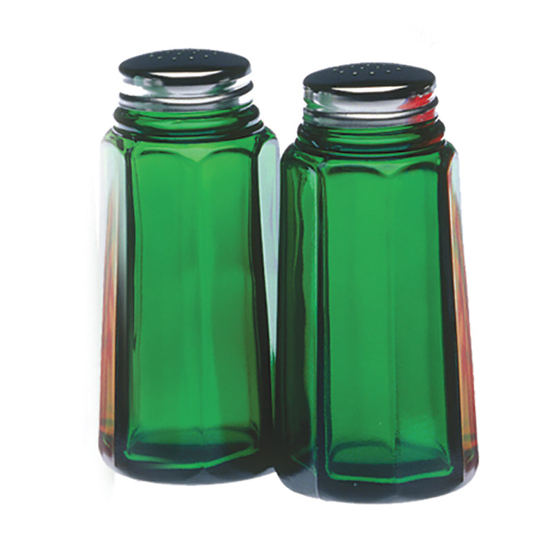 Mosser Panel Salt & Pepper Shaker/ Hunter Green