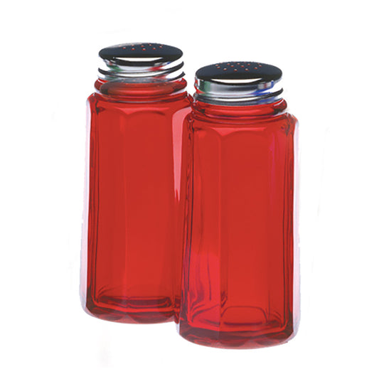 Mosser Panel Salt & Pepper Shaker/ Red