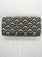 Pewter & Navy Clutch Bag