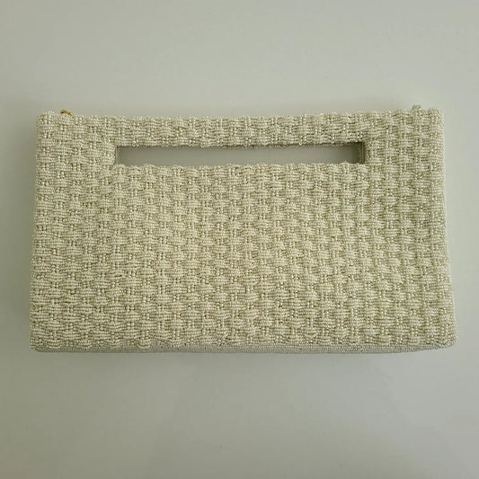 Basket Weave Handled Clutch