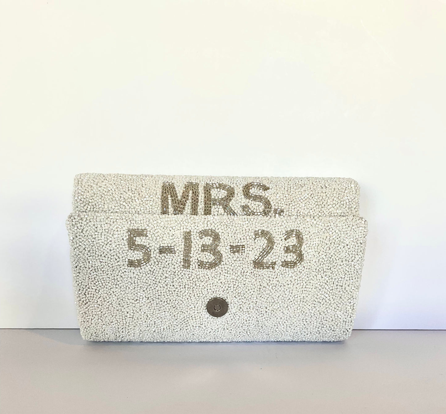 Custom Bride Clutch W/ Date Inside