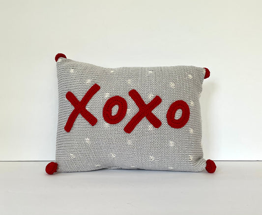 XOXO Red Mini Pillow with Filler